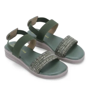 Golden Tag Coastal Stretch Beaded Sandal