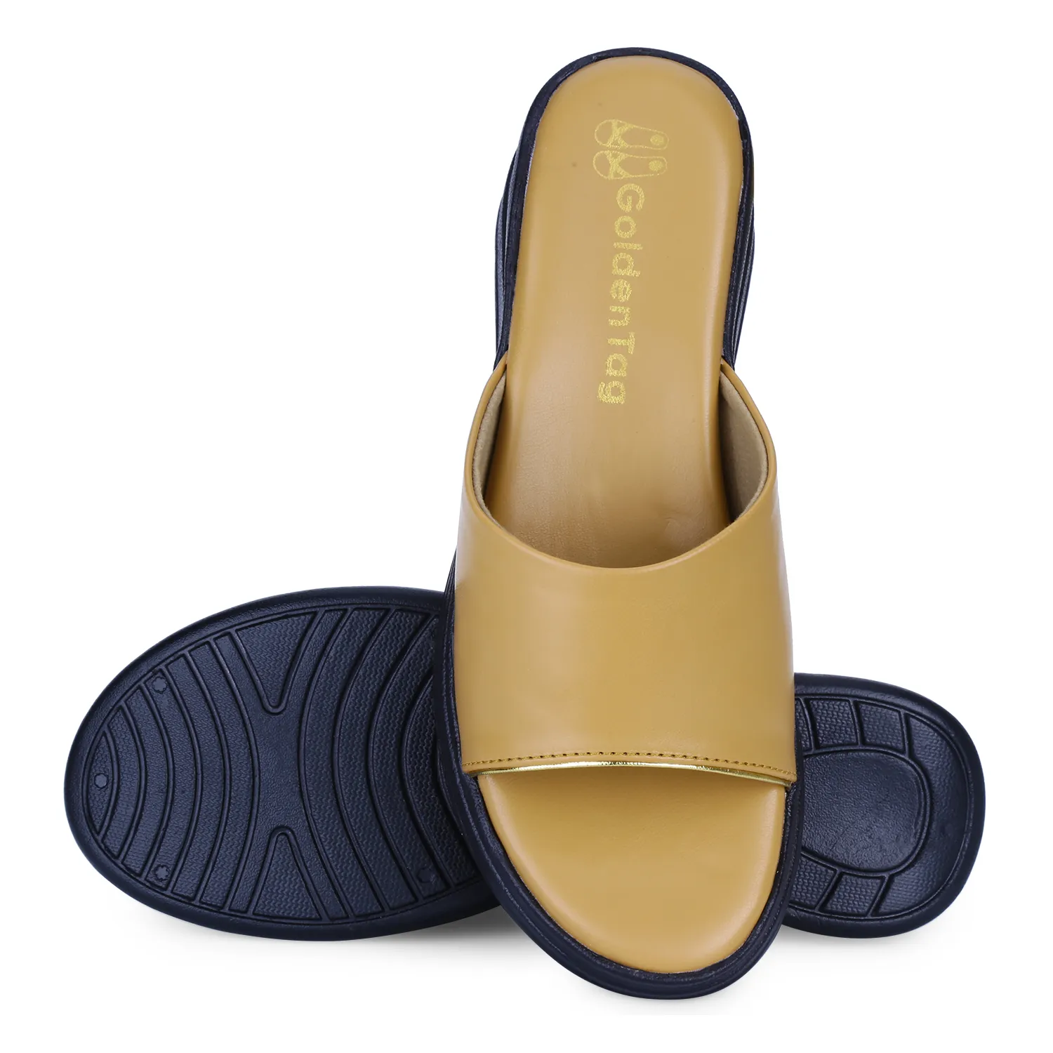 Golden Tag Tan Cloud Step Slide