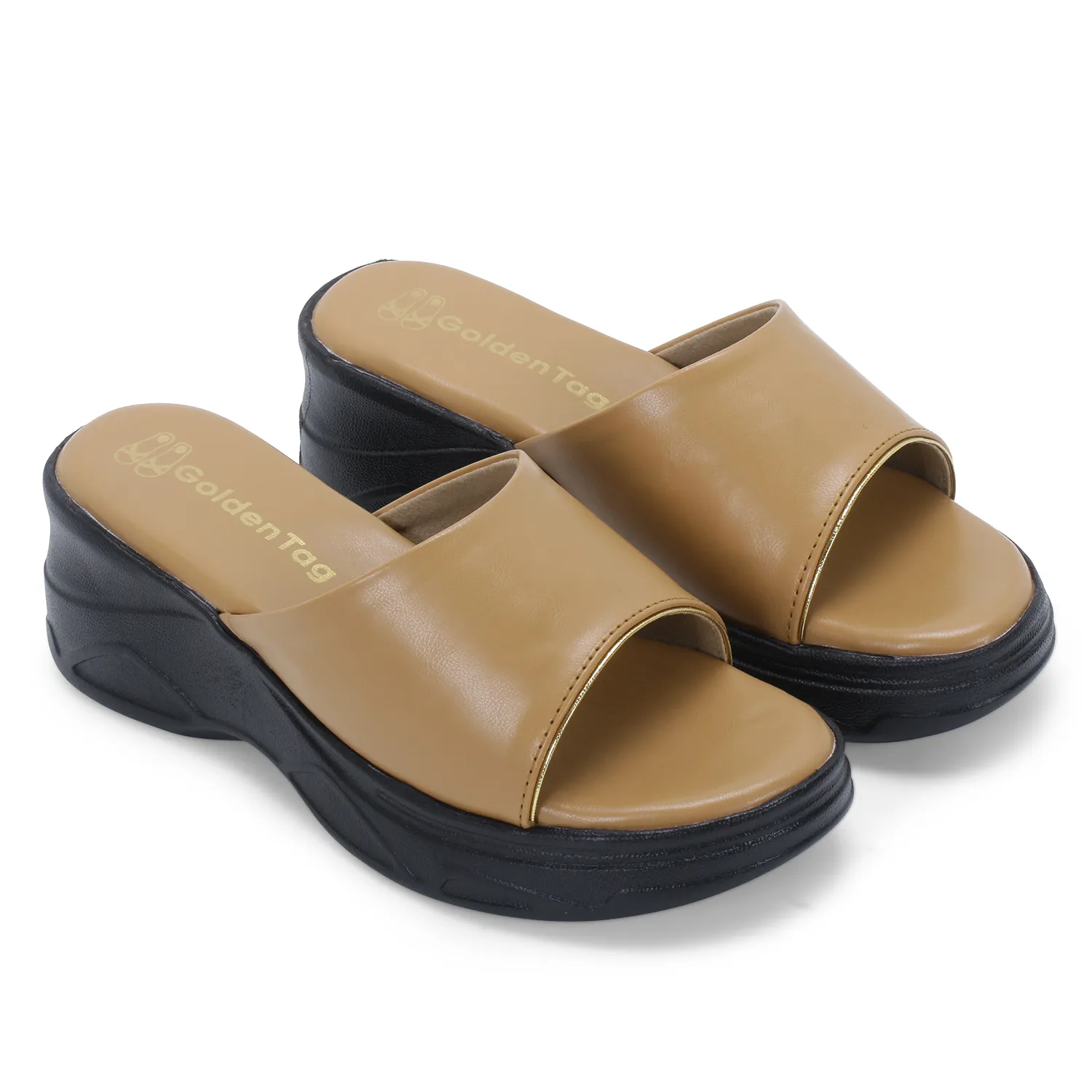 Golden Tag Tan Cloud Step Slide