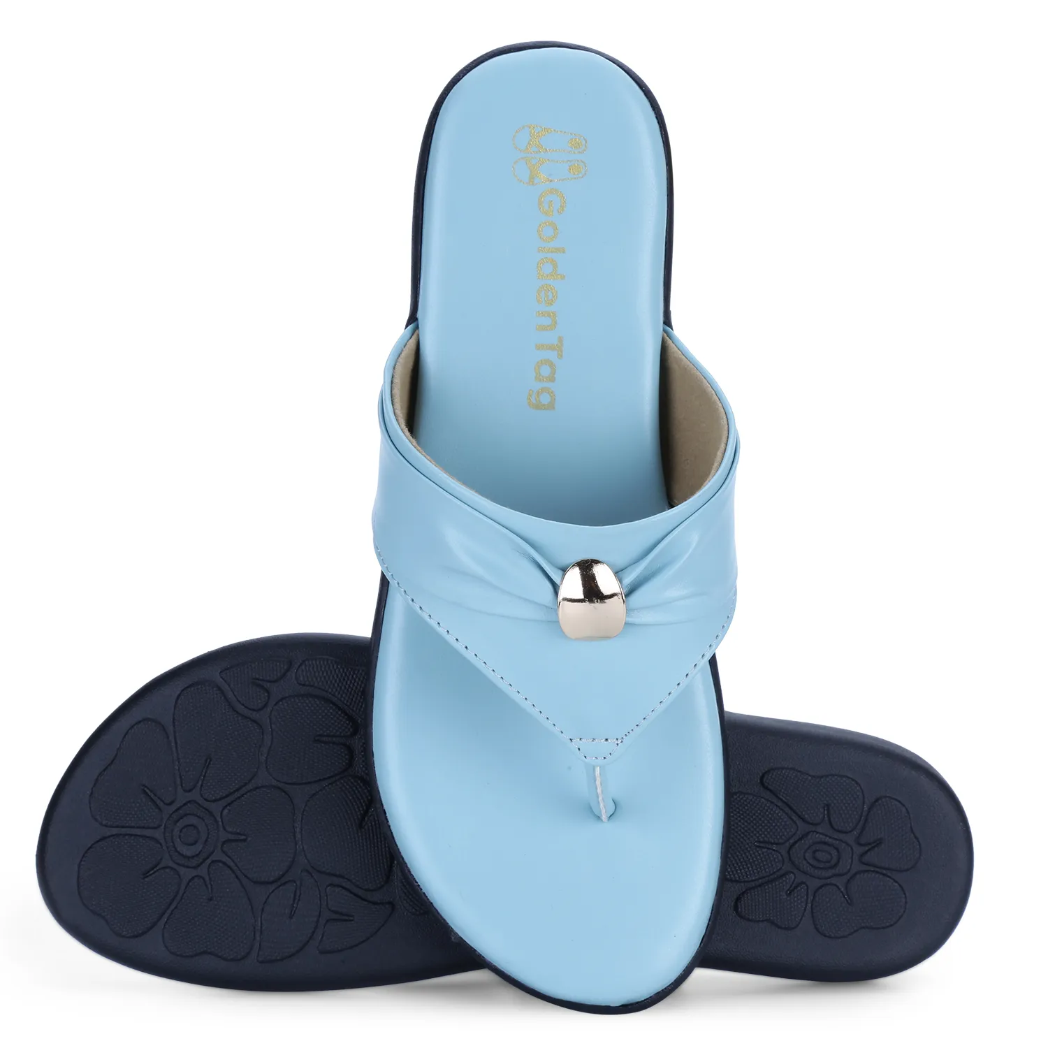 Azure Knot Slide-Golden Tag