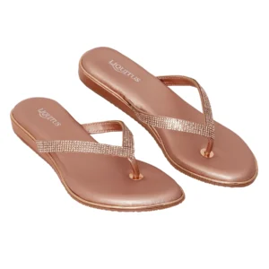 Liquitus Glimmer Glide Copper Rose Sparkle Casual Bronze Rose Radiant Ease Rose Copper Copper Blush Dazzle Flat Heels