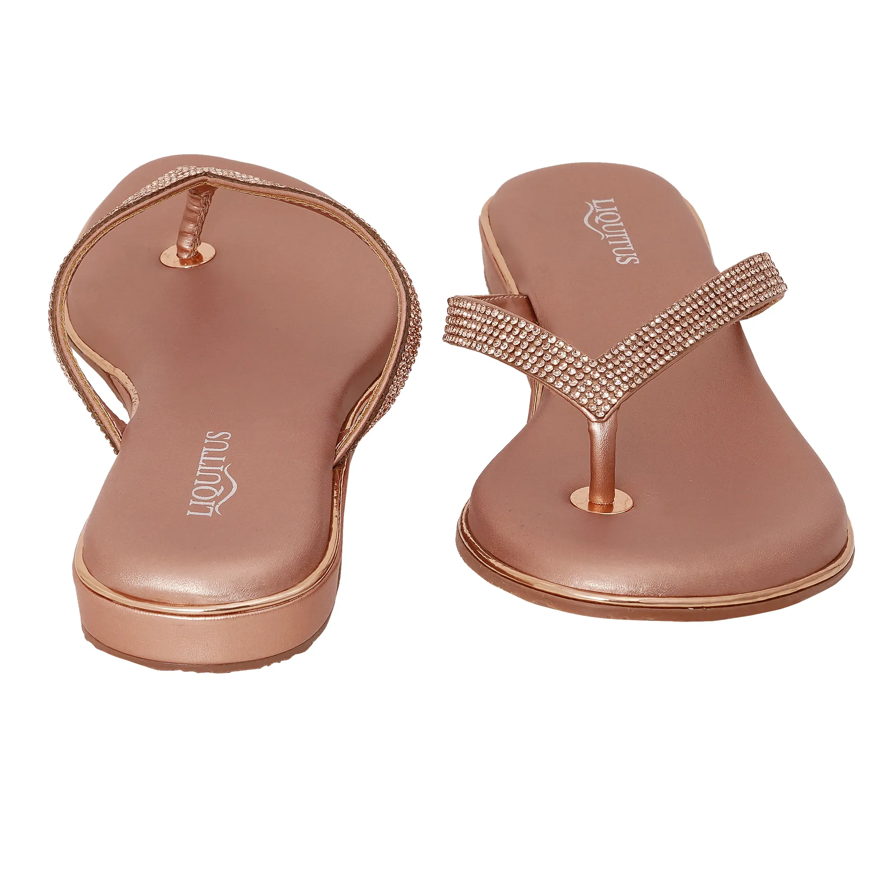 Liquitus Glimmer Glide Copper Rose Sparkle Casual Bronze Rose Radiant Ease Rose Copper Copper Blush Dazzle Flat Heels