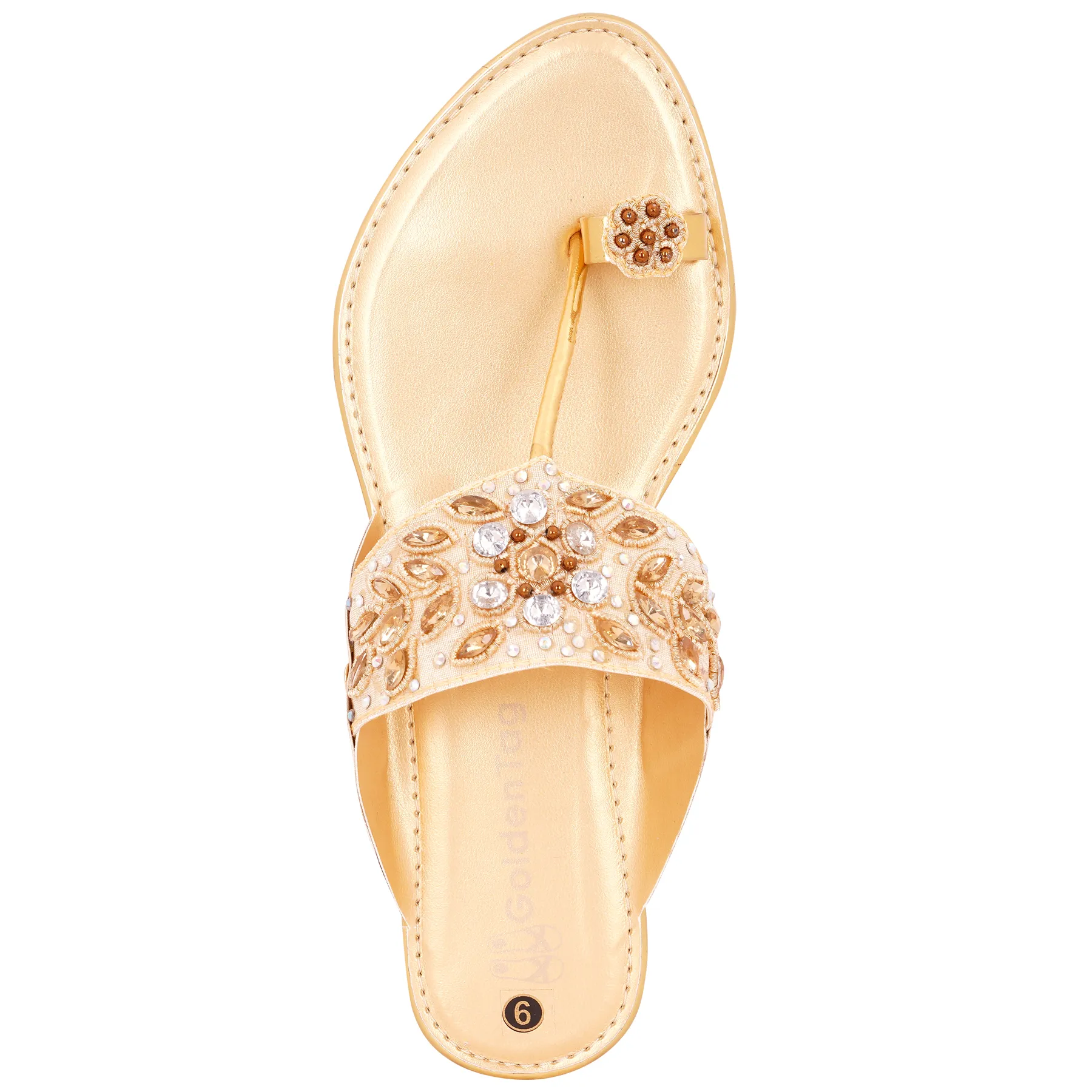 Crystal Kolhapuri Sandals